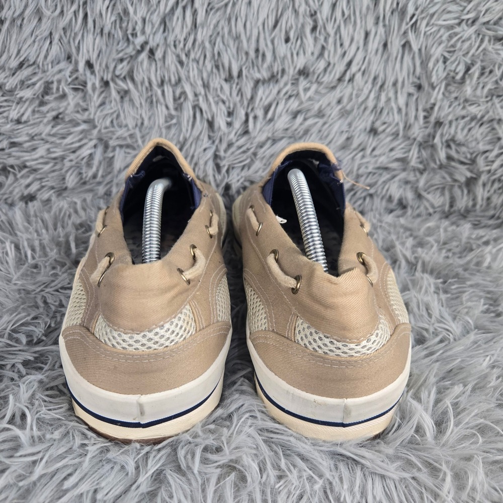 Anchor Bay Classics Boat Shoes‎ Mens 11 Tan Canvas Mesh Slip On Loafers 47137 - Picture 5 of 10